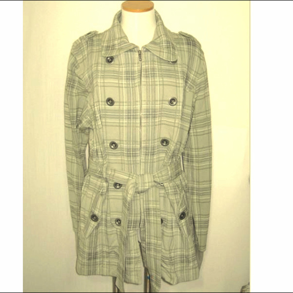 LA Kitty Gray Plaid Jacket 2X - Picture 1 of 8